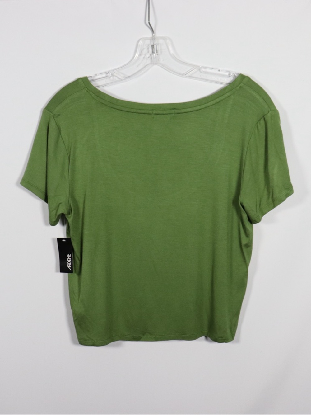 Ardene Cropped T-Shirt Women’s Medium Green Basic Tee NWT Casual - Picture 7 of 9